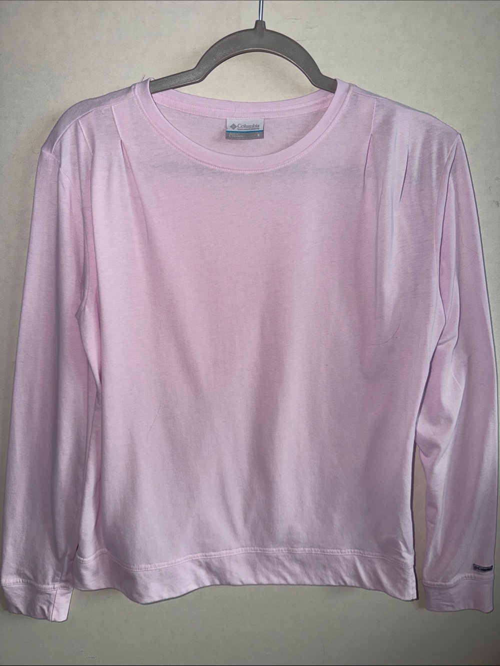 Columbia Pink Long-Sleeve Crewneck Top